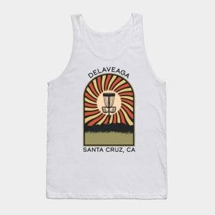 DeLaVeaga Santa Cruz, CA | Disc Golf Vintage Retro Arch Mountains Tank Top